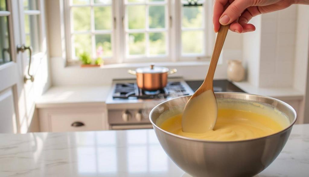 custard preparation