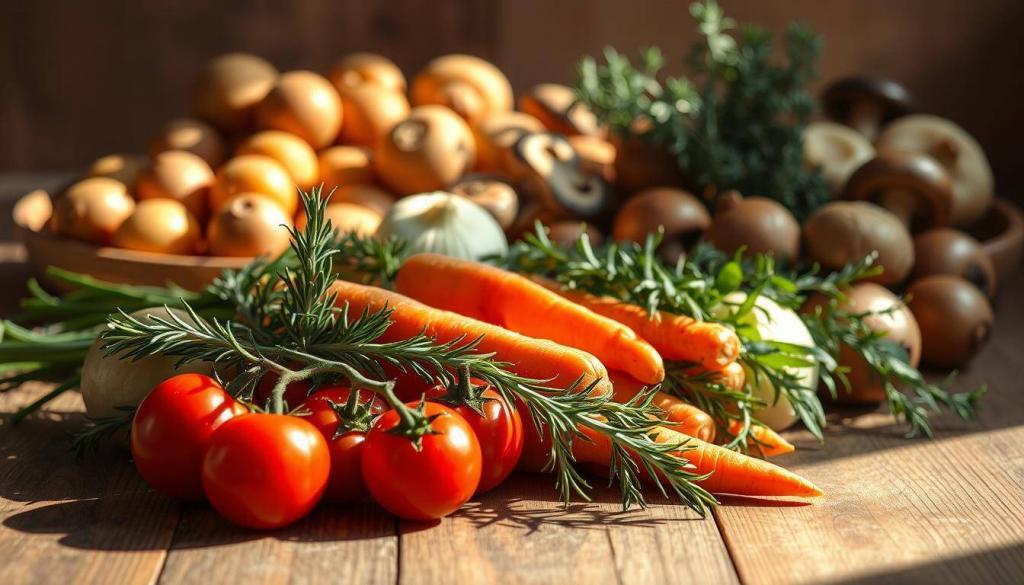 fresh ingredients for shepherd pie