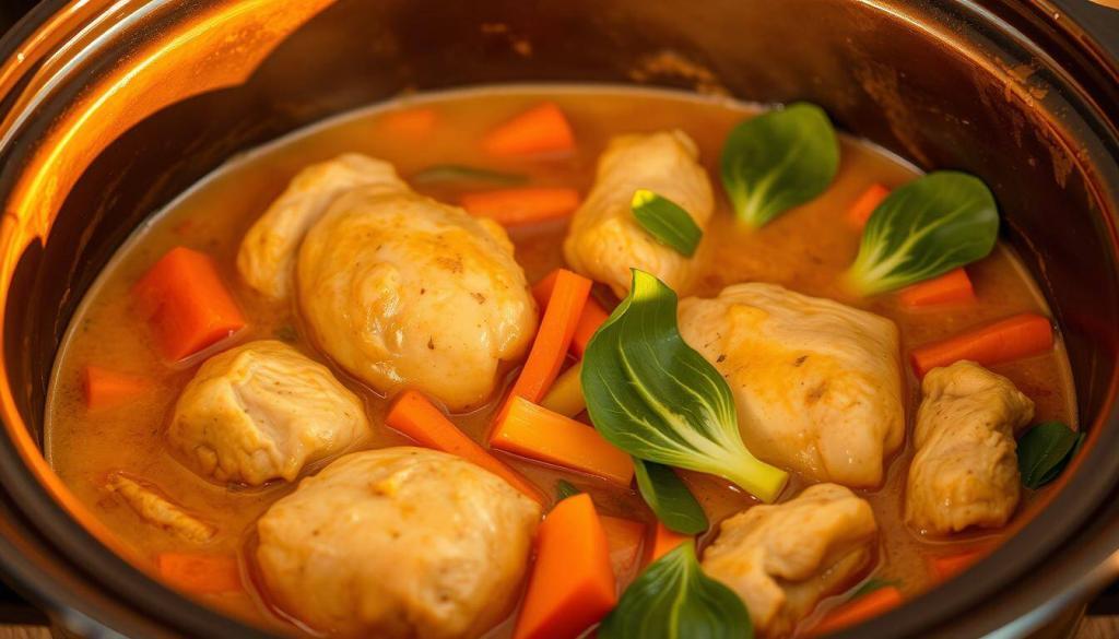 Cooking Slow Cooker Thai Peanut Chicken