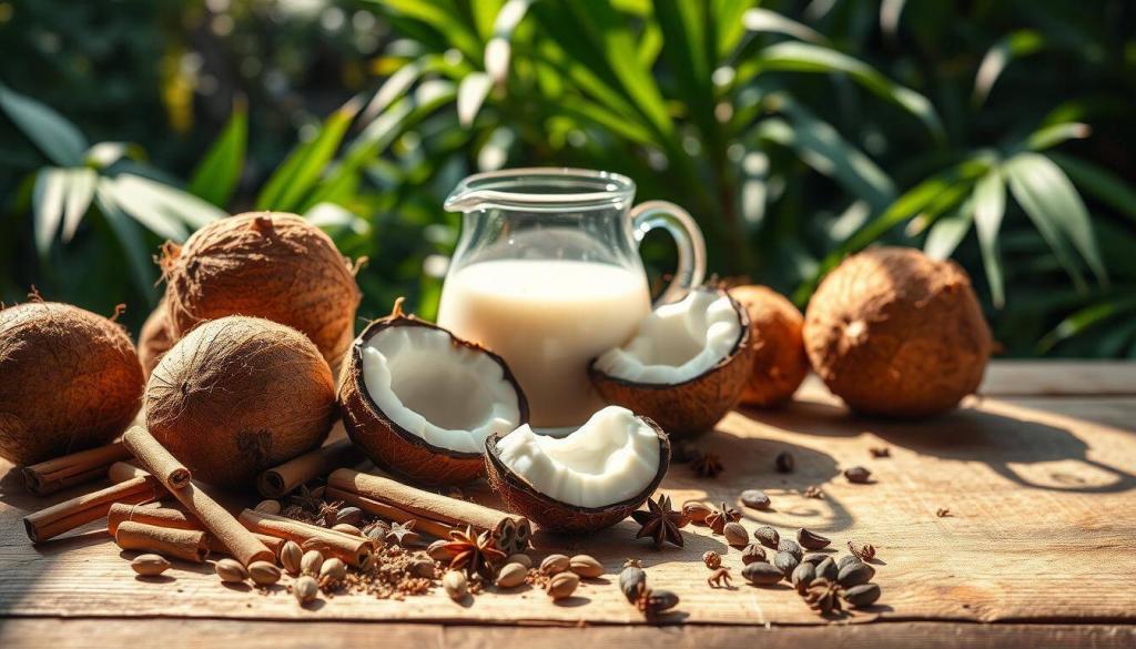 coconut milk and spices