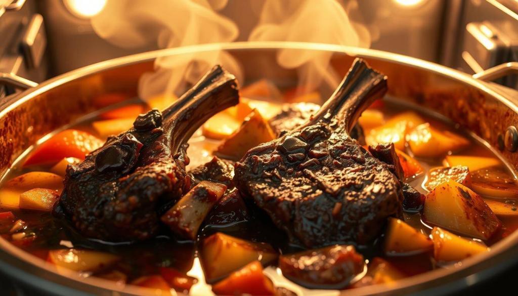cooking braised beef short ribs in the oven