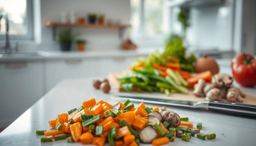 cooking vegetables