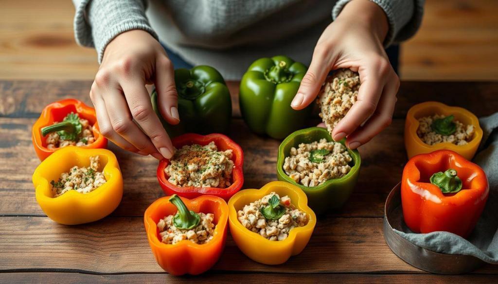 customizing stuffed peppers