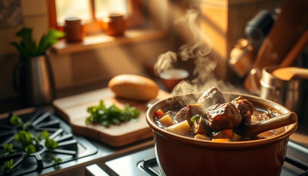 finishing the stew