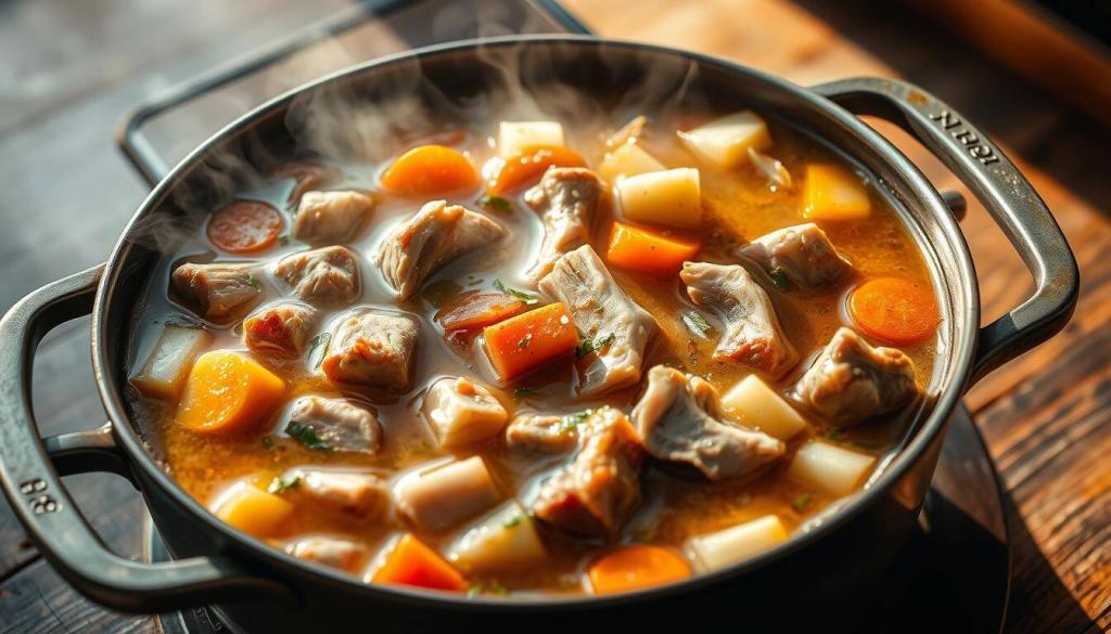 how to prepare pork neck bone soup