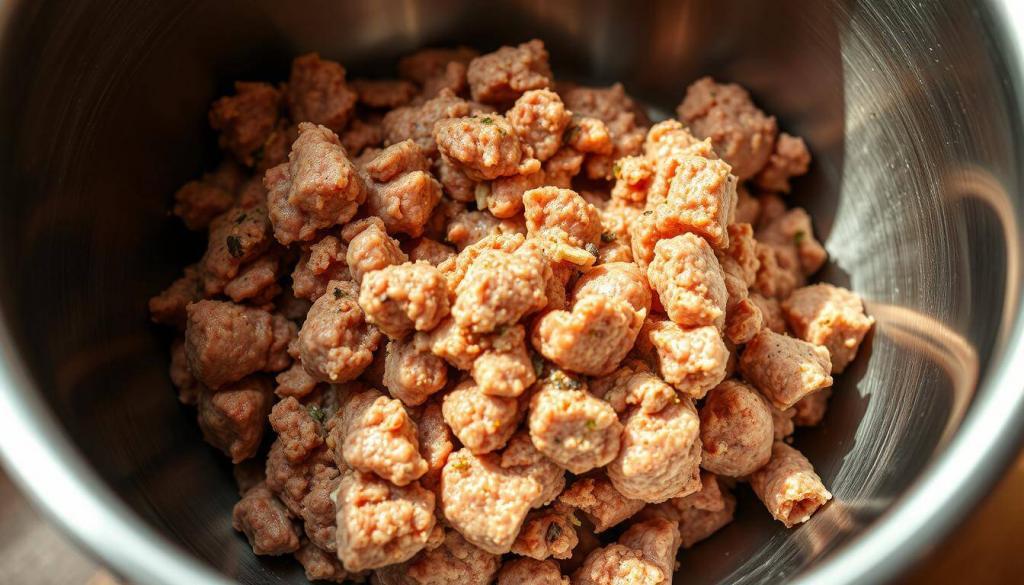 how to prepare sausage mixture