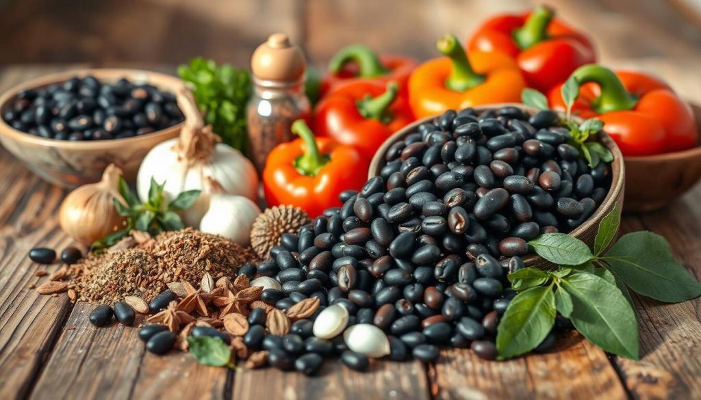 ingredients for black beans