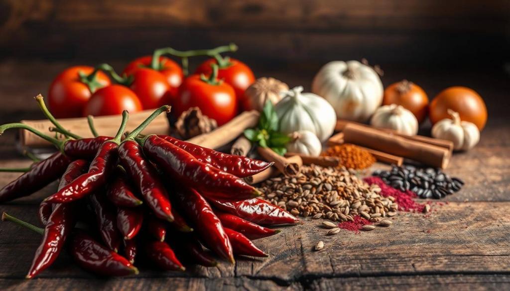 ingredients for mole sauce