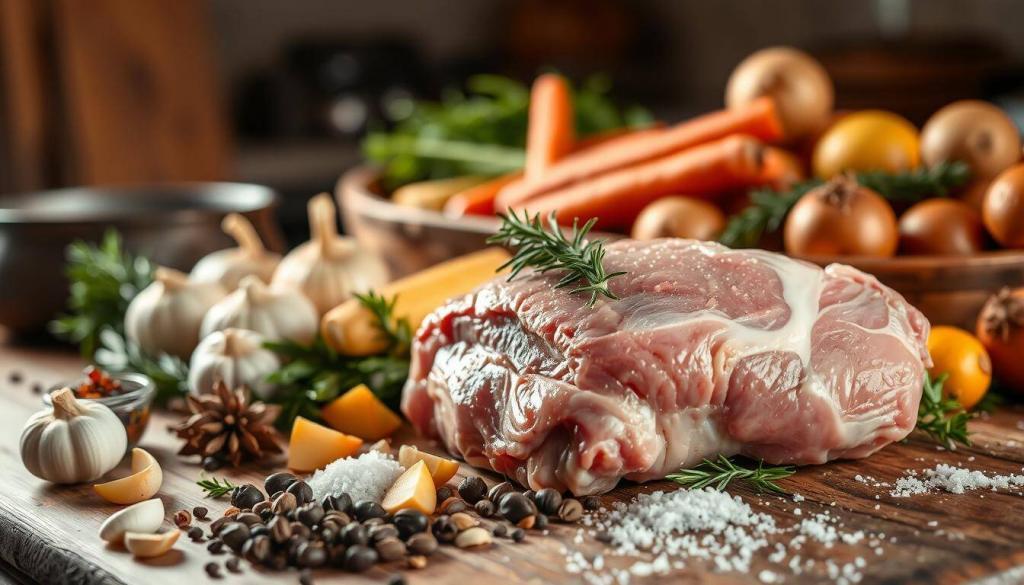 ingredients for pork shoulder roast