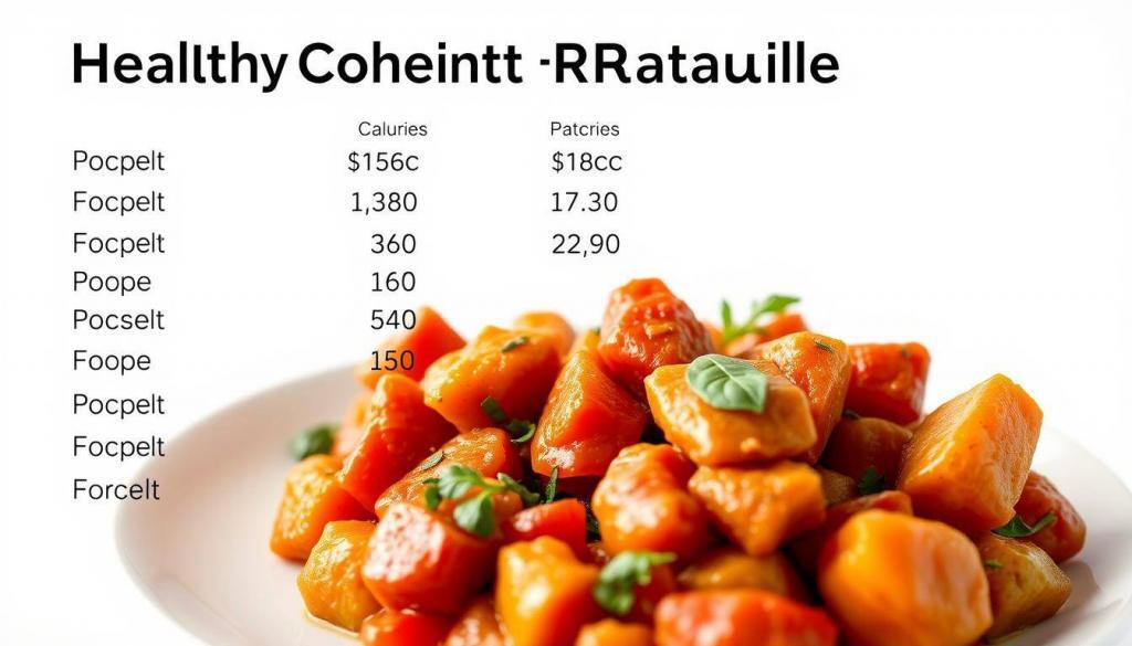 nutritional information for healthy meal