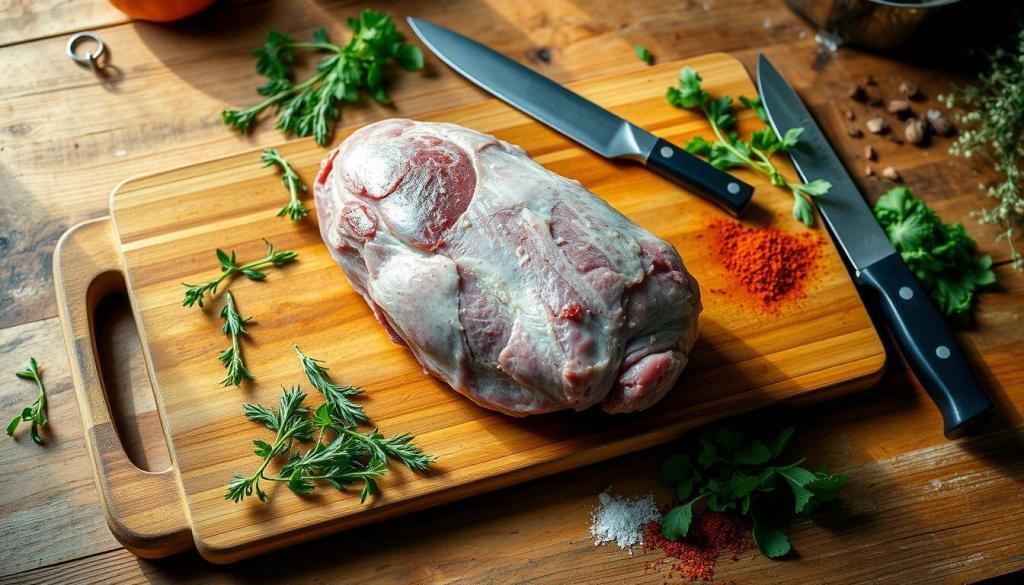 prepare lamb for slow cooking