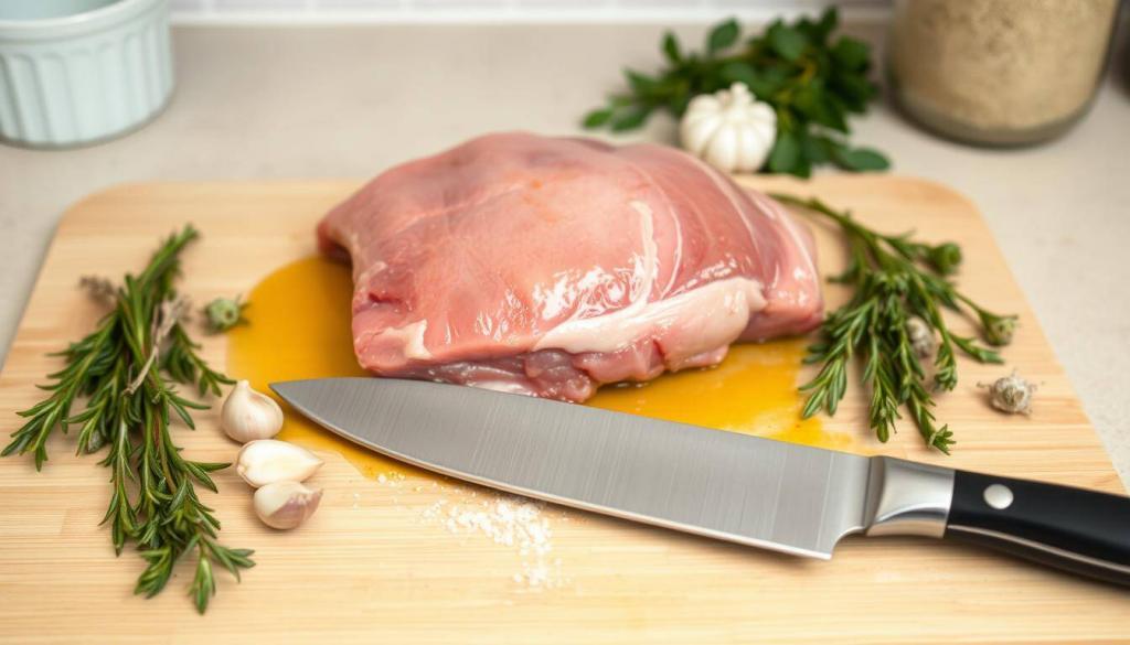 preparing pork shoulder for slow cooker