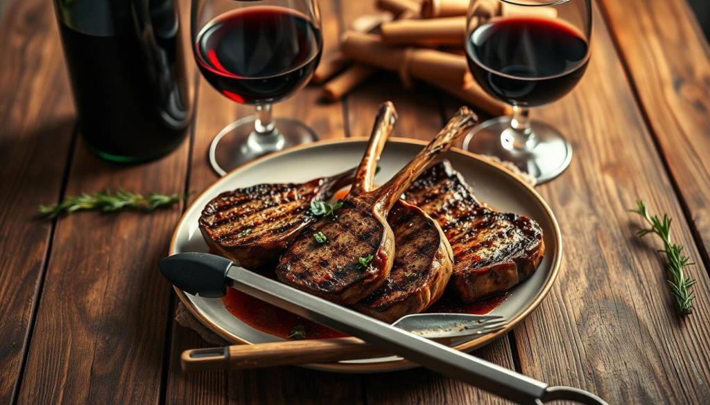 resting and serving lamb chops