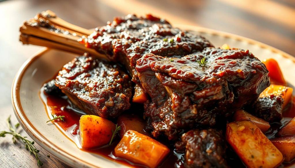 sear braised beef short ribs