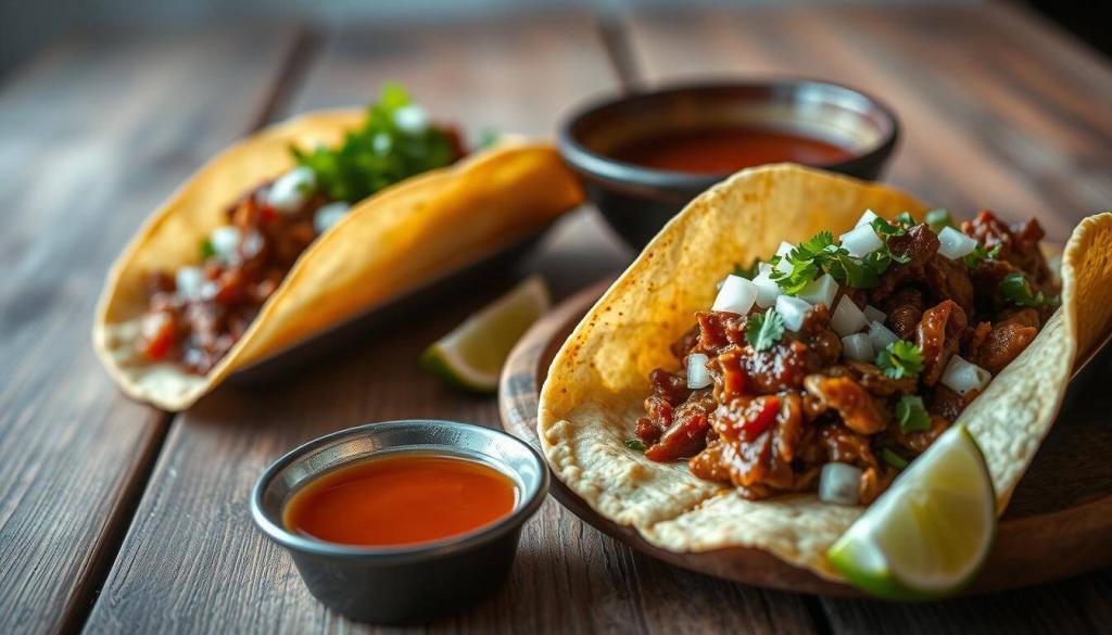 serving lamb birria tacos