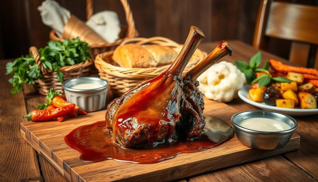 serving suggestions for lamb shanks