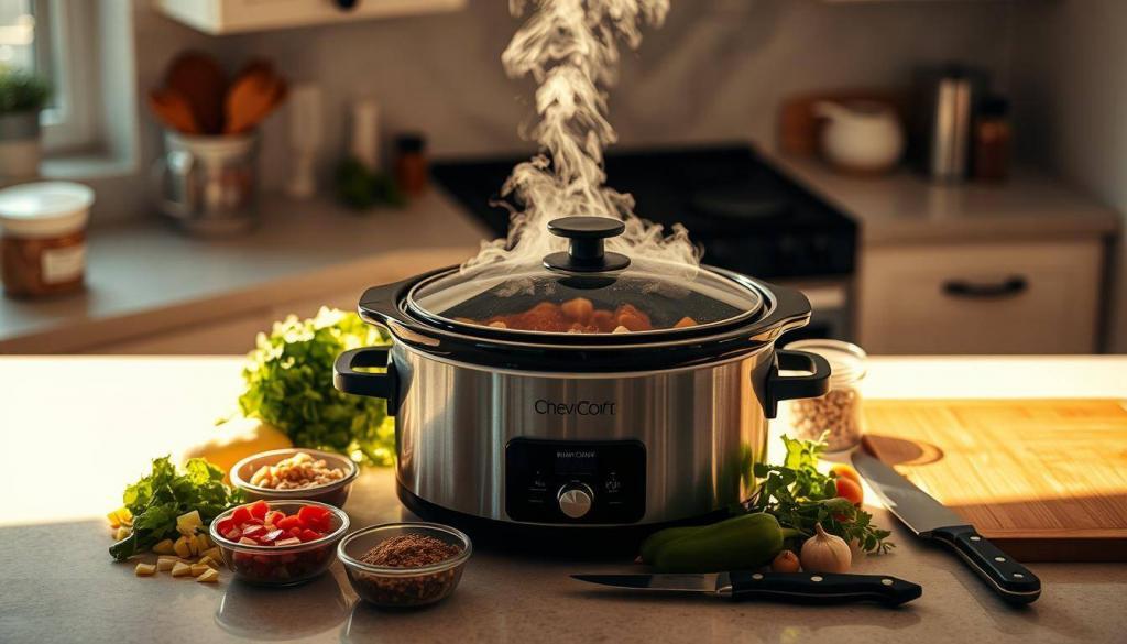 slow cooker cooking process