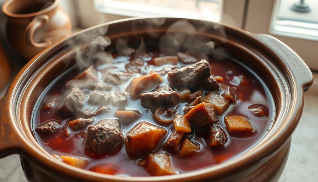 slow cooking beef stew
