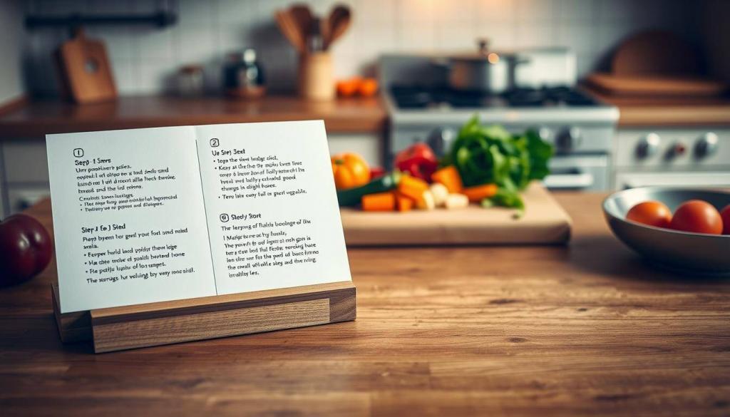step-by-step cooking instructions