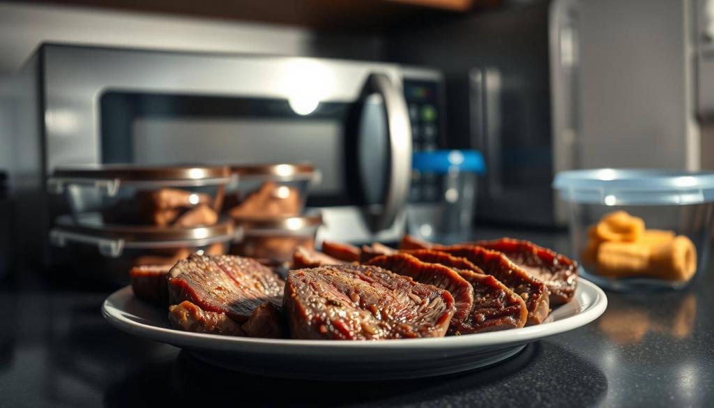 storing and reheating leftover steak