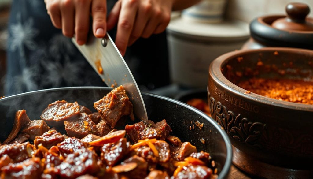 Beef Rendang Cooking Techniques