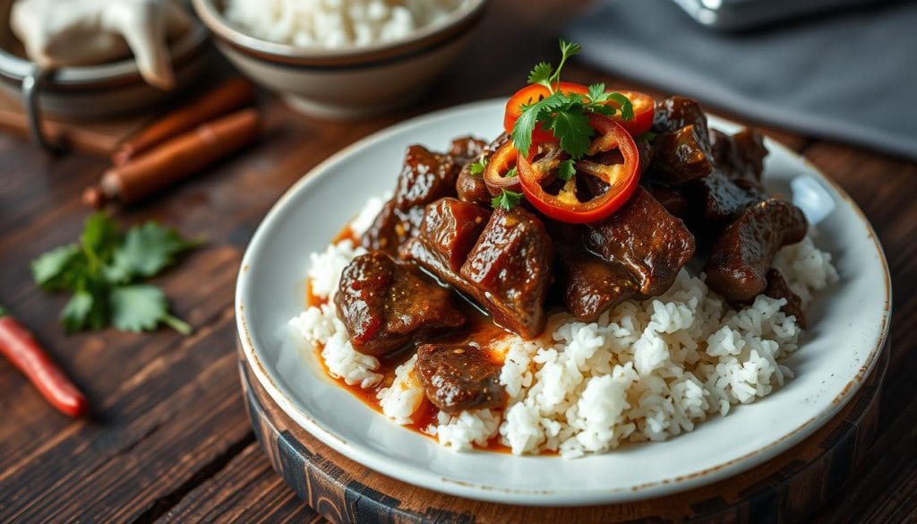 Beef Rendang Serving Suggestion