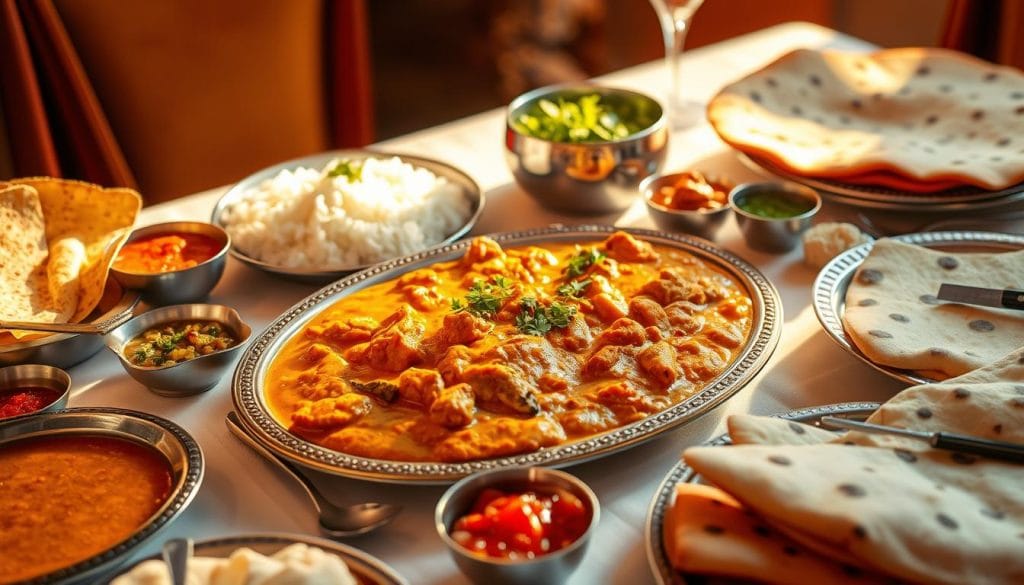 Butter Chicken Rice Accompaniments