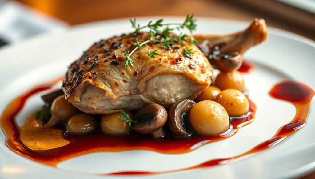 Coq au Vin Plating Techniques