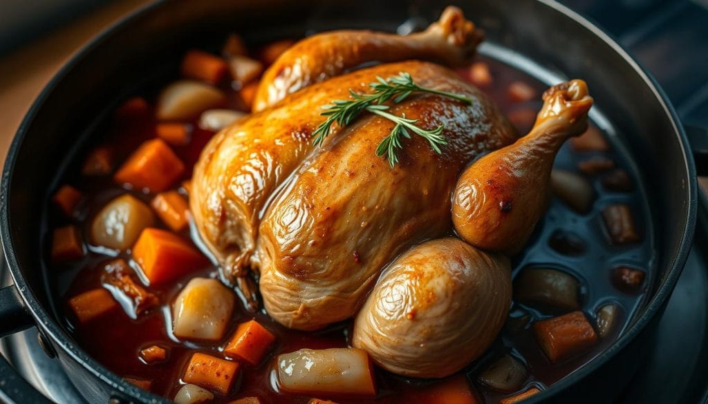Red Wine Braising Chicken Preparation