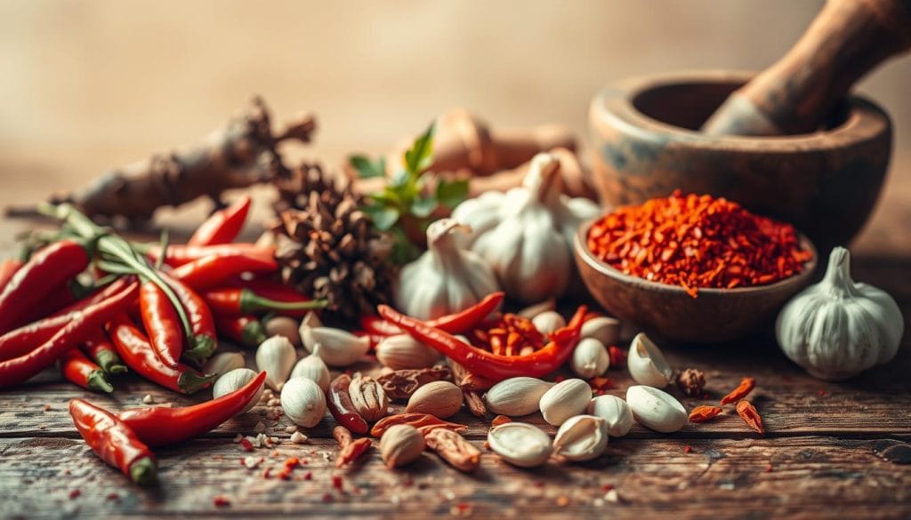 Rendang Paste Ingredients Preparation
