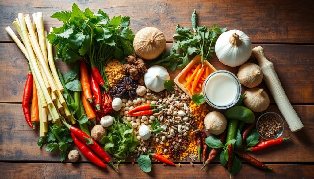 Vegetarian Rendang Ingredients